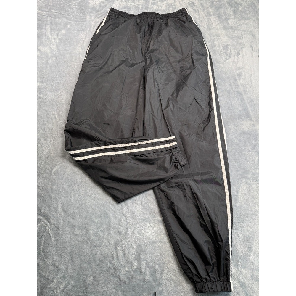 C&B Sport By Croft & Barrow Jogger Pants Mens Medium Black Ankle Zip Tapered Leg
